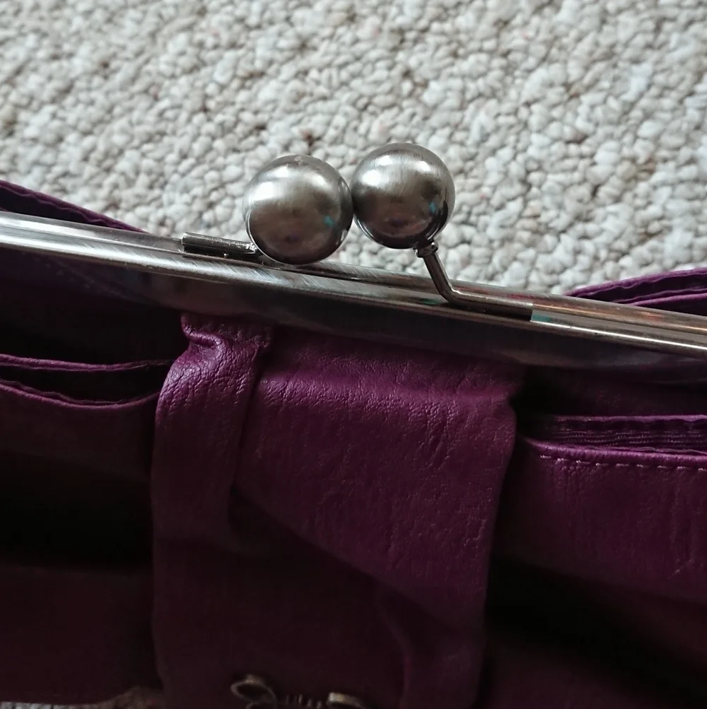 Jessica Simpson Collection clutch purse in Sugar Plum Purple